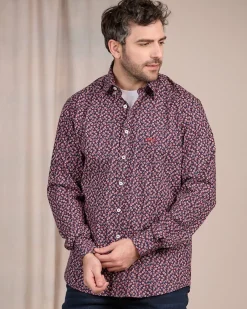 Homme Mise Au Green Chemise Cassia bleu marine