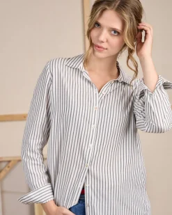 Femme Mise Au Green Chemise Coline bleu marine