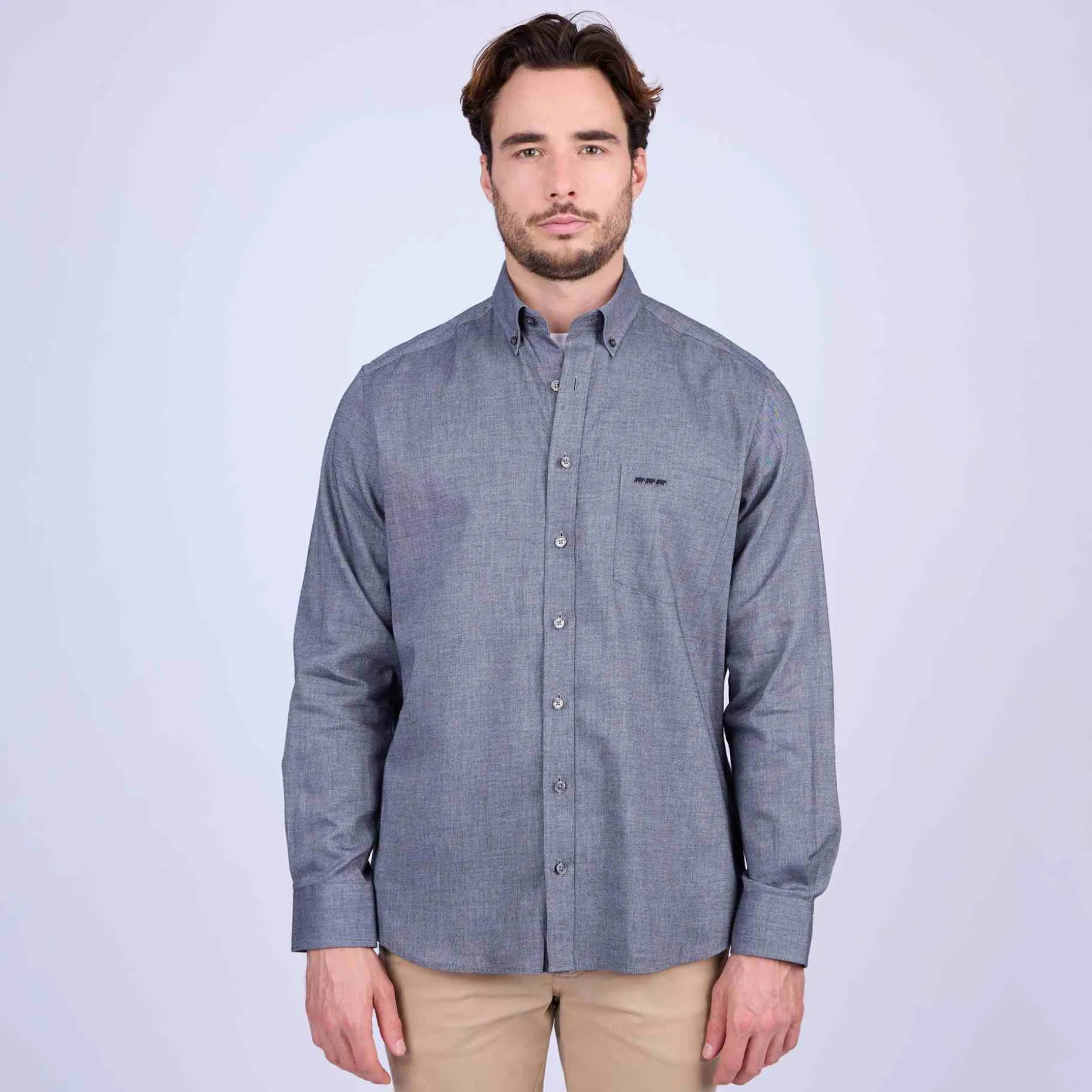 Homme Mise Au Green Chemise manches longues