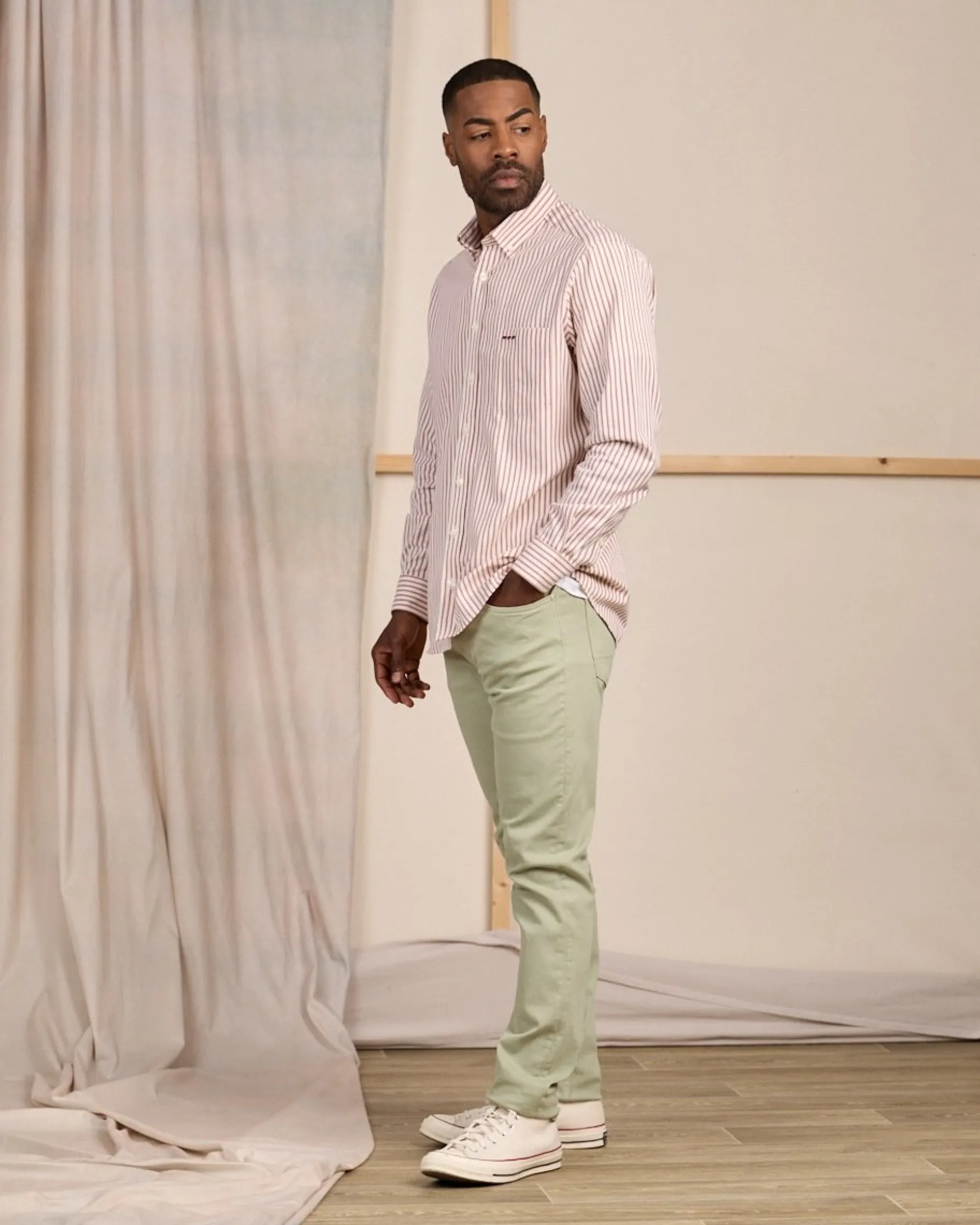 Homme Mise Au Green Chemise rayée