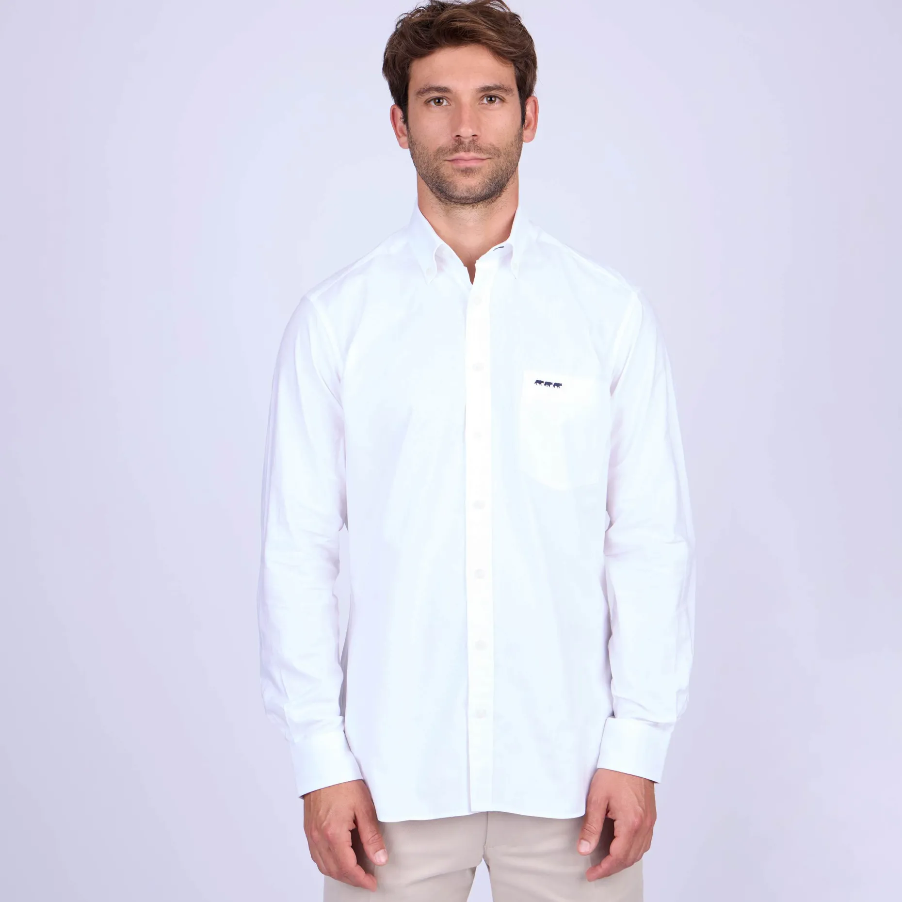 Homme Mise Au Green Chemise unie