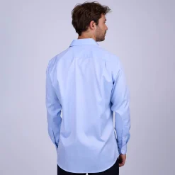 Homme Mise Au Green Chemise unie bleu ciel