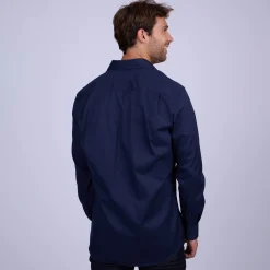 Homme Mise Au Green Chemise unie bleu marine