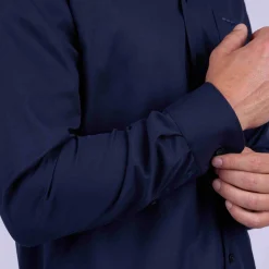 Homme Mise Au Green Chemise unie bleu marine