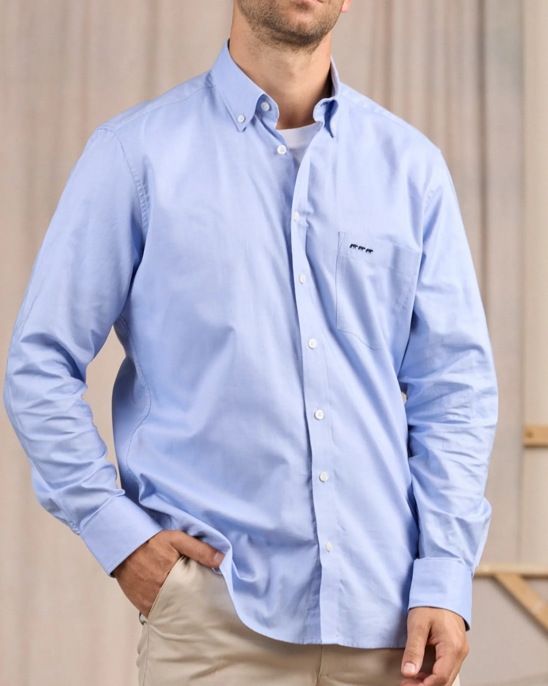 Homme Mise Au Green Chemise unie