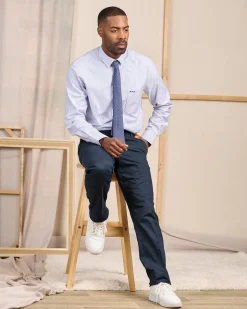 Homme Mise Au Green Chino ville bleu marine