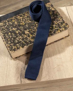 Homme Mise Au Green Cravate Bonnie bleu marine