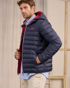 Homme Mise Au Green Doudoune Calvin bleu marine