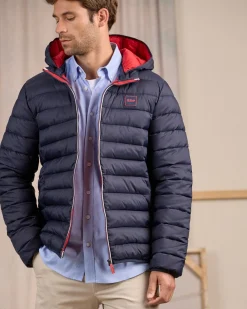 Homme Mise Au Green Doudoune Calvin bleu marine