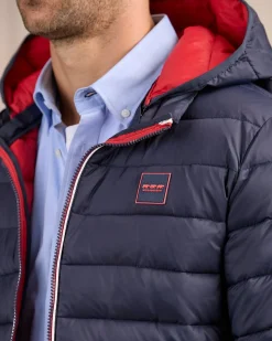 Homme Mise Au Green Doudoune Calvin bleu marine