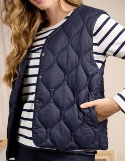 Femme Mise Au Green Doudoune Cheryl bleu marine