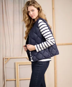 Femme Mise Au Green Doudoune Cheryl bleu marine