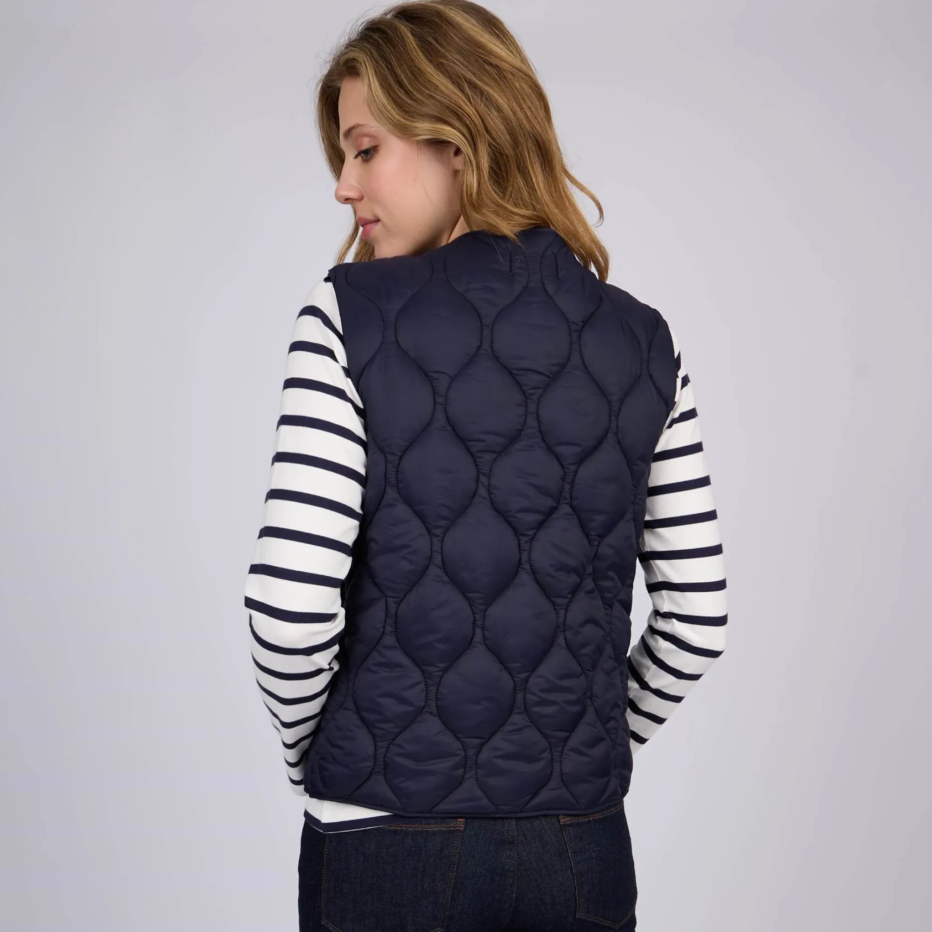 Femme Mise Au Green Doudoune Cheryl bleu marine