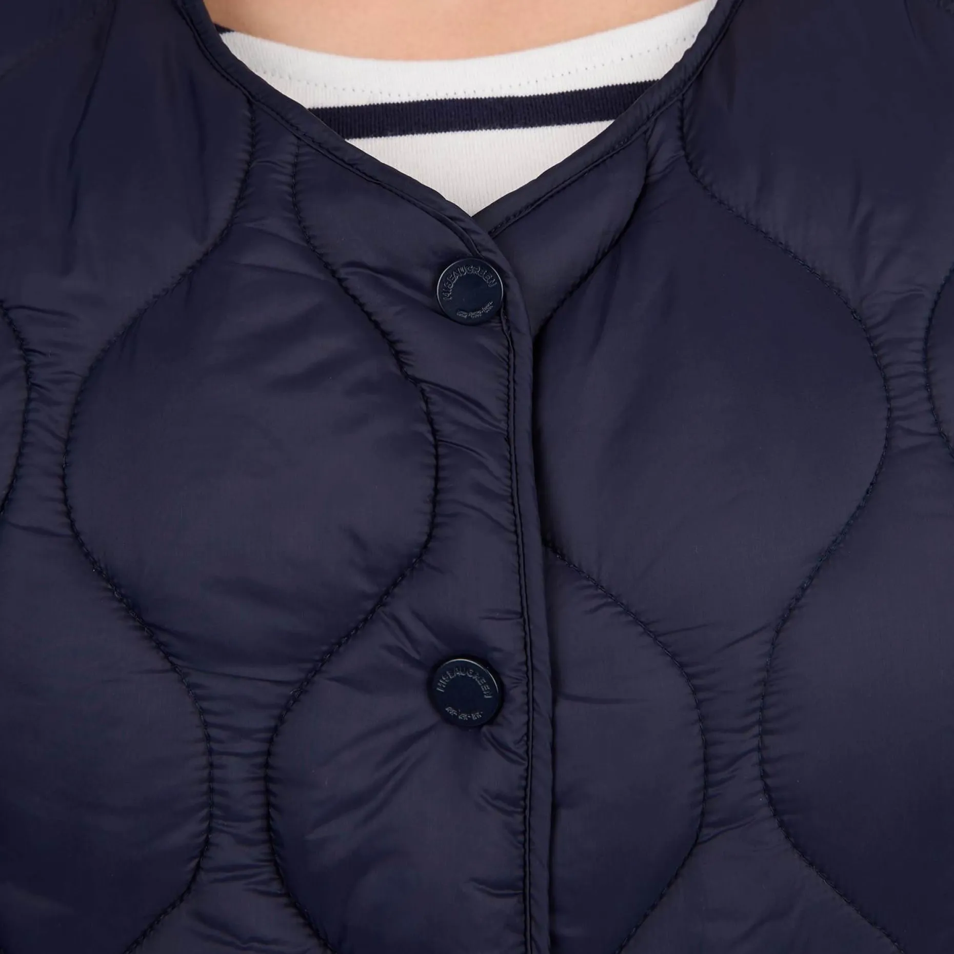 Femme Mise Au Green Doudoune Cheryl bleu marine