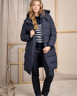 Femme Mise Au Green Doudoune Claire bleu marine