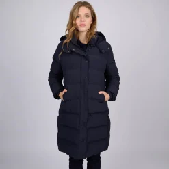 Femme Mise Au Green Doudoune Claire bleu marine