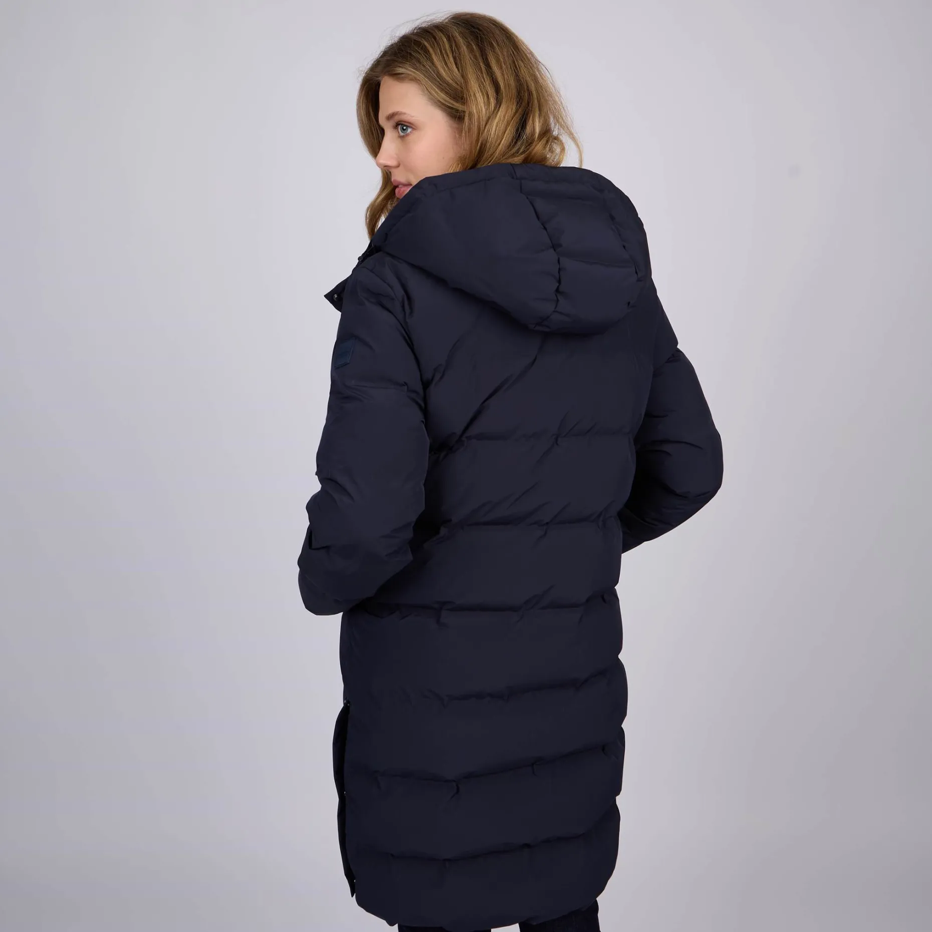 Femme Mise Au Green Doudoune Claire bleu marine