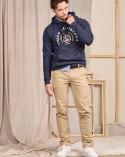 Homme Mise Au Green Hoodie blason bleu marine