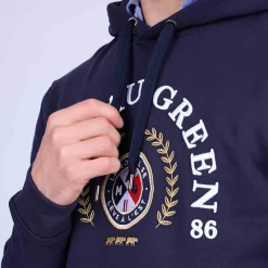 Homme Mise Au Green Hoodie blason bleu marine