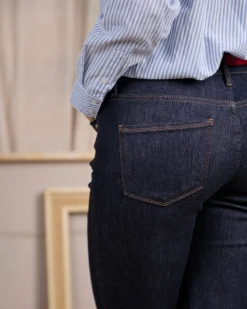 Femme Mise Au Green Jean Charly bleu brut