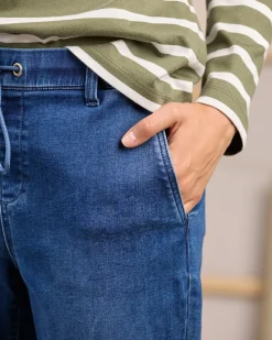 Femme Mise Au Green Jean coupe loose mid blue