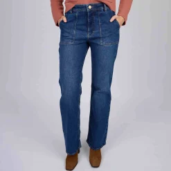 Femme Mise Au Green Jean Cyrile mid blue