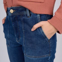 Femme Mise Au Green Jean Cyrile mid blue