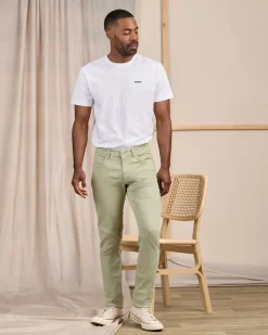 Homme Mise Au Green Jean Super Flex kaki clair