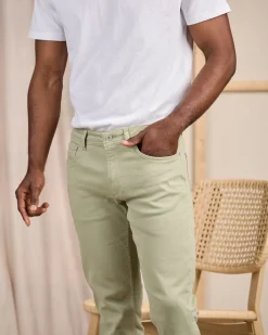 Homme Mise Au Green Jean Super Flex kaki clair