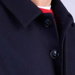 Homme Mise Au Green Manteau boutonné bleu marine