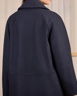 Femme Mise Au Green Manteau Céline bleu marine