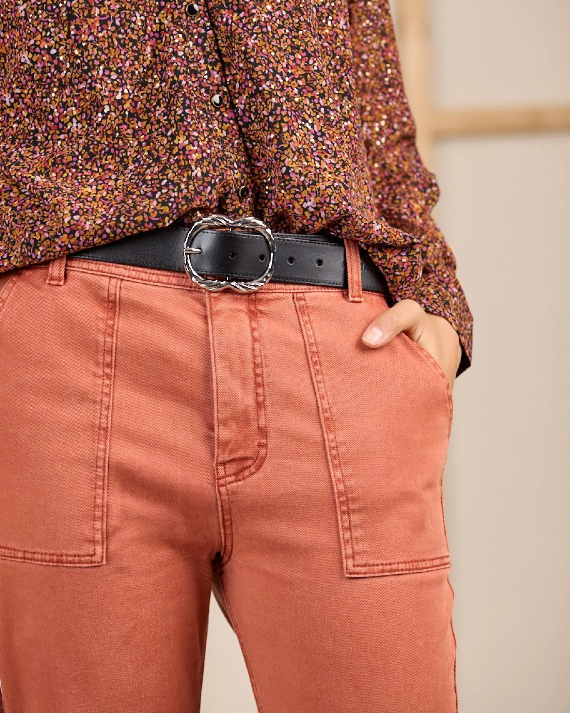 Femme Mise Au Green Pantalon à poches charpentier