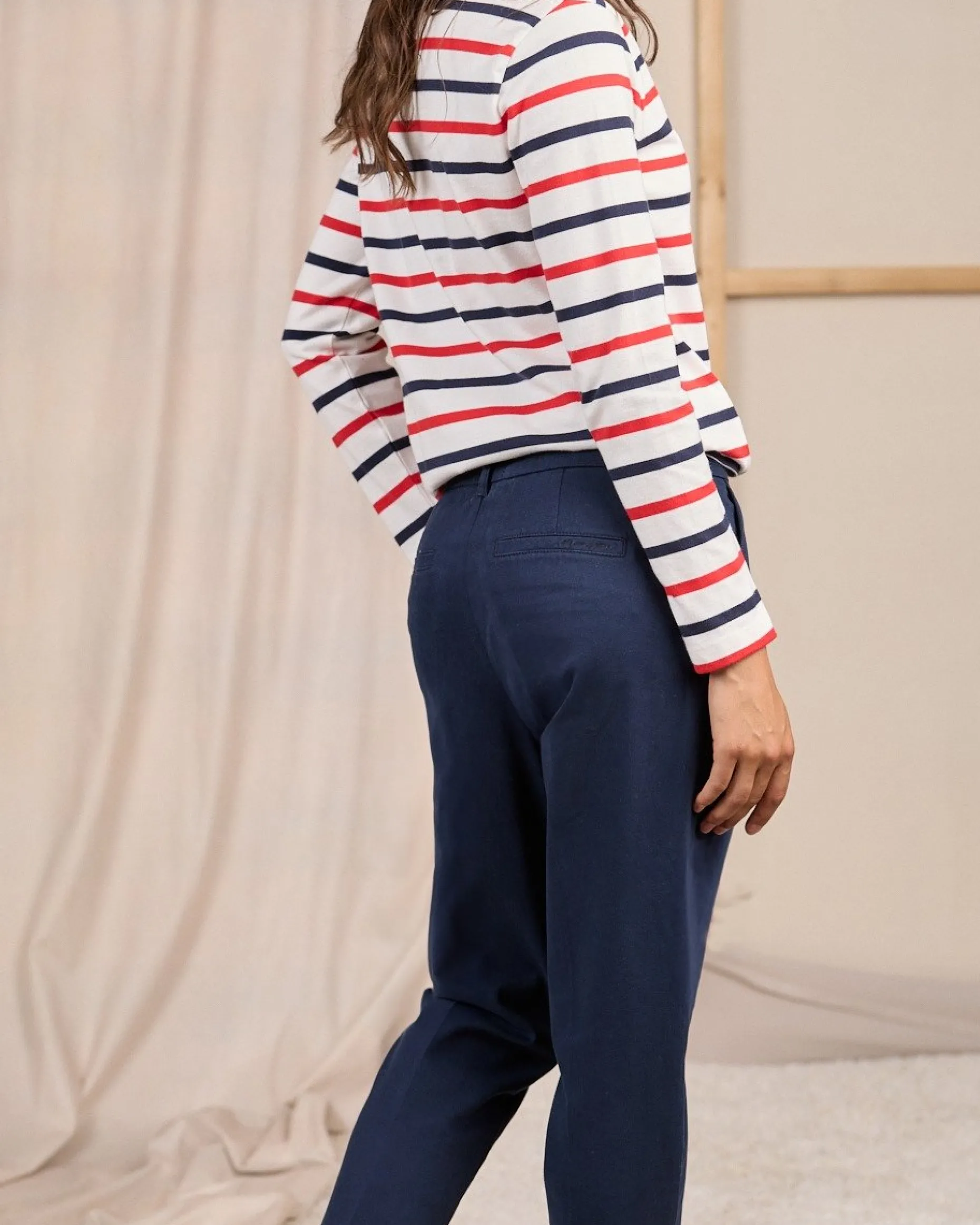 Femme Mise Au Green Pantalon Casper bleu marine