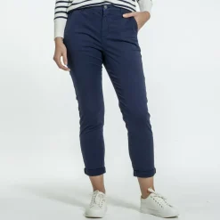 Femme Mise Au Green Pantalon chino bleu marine