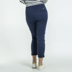 Femme Mise Au Green Pantalon chino bleu marine