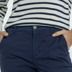 Femme Mise Au Green Pantalon chino bleu marine