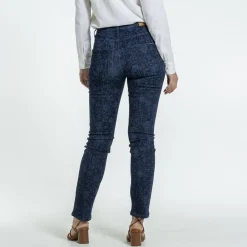 Femme Mise Au Green Pantalon twill bleu marine