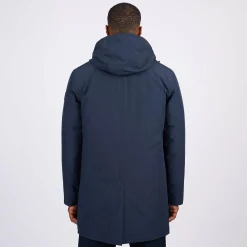 Homme Mise Au Green Parka coupe vent bleu marine