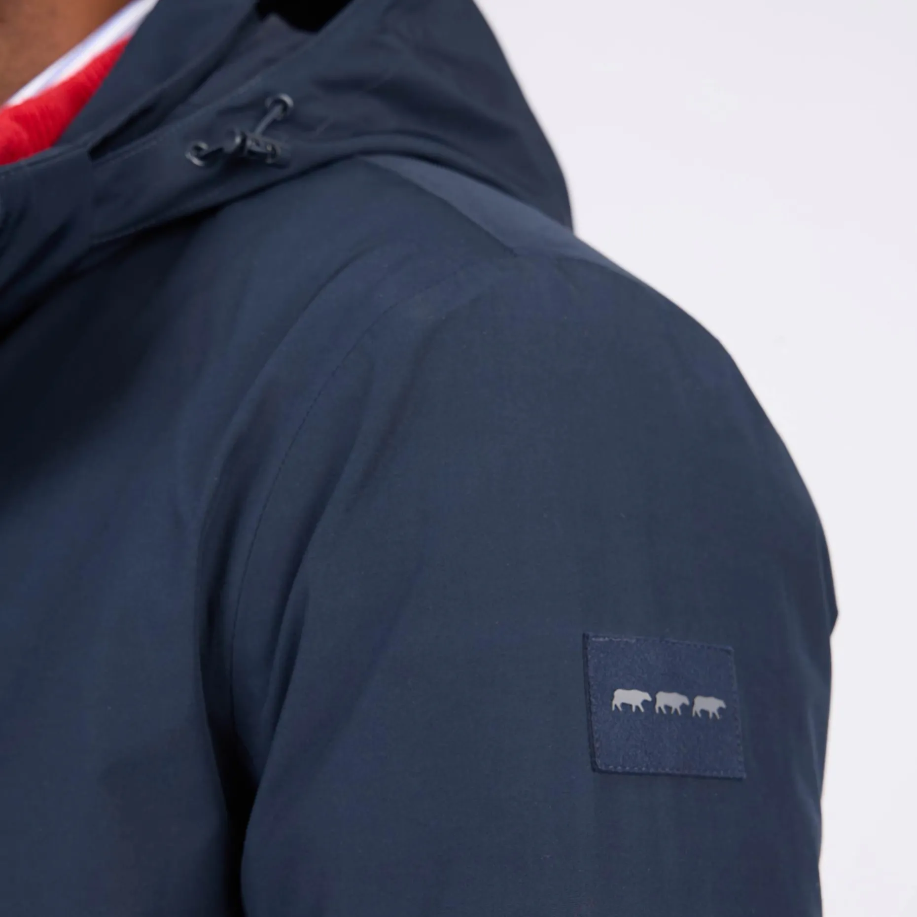 Homme Mise Au Green Parka coupe vent bleu marine