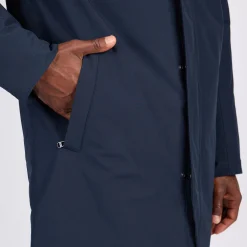 Homme Mise Au Green Parka coupe vent bleu marine