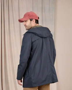 Homme Mise Au Green Parka légère bleu marine