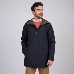 Homme Mise Au Green Parka légère bleu marine
