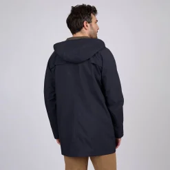 Homme Mise Au Green Parka légère bleu marine