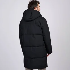 Homme Mise Au Green Parka matelassée bleu marine
