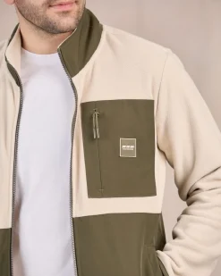 Homme Mise Au Green Polaire bi-matière