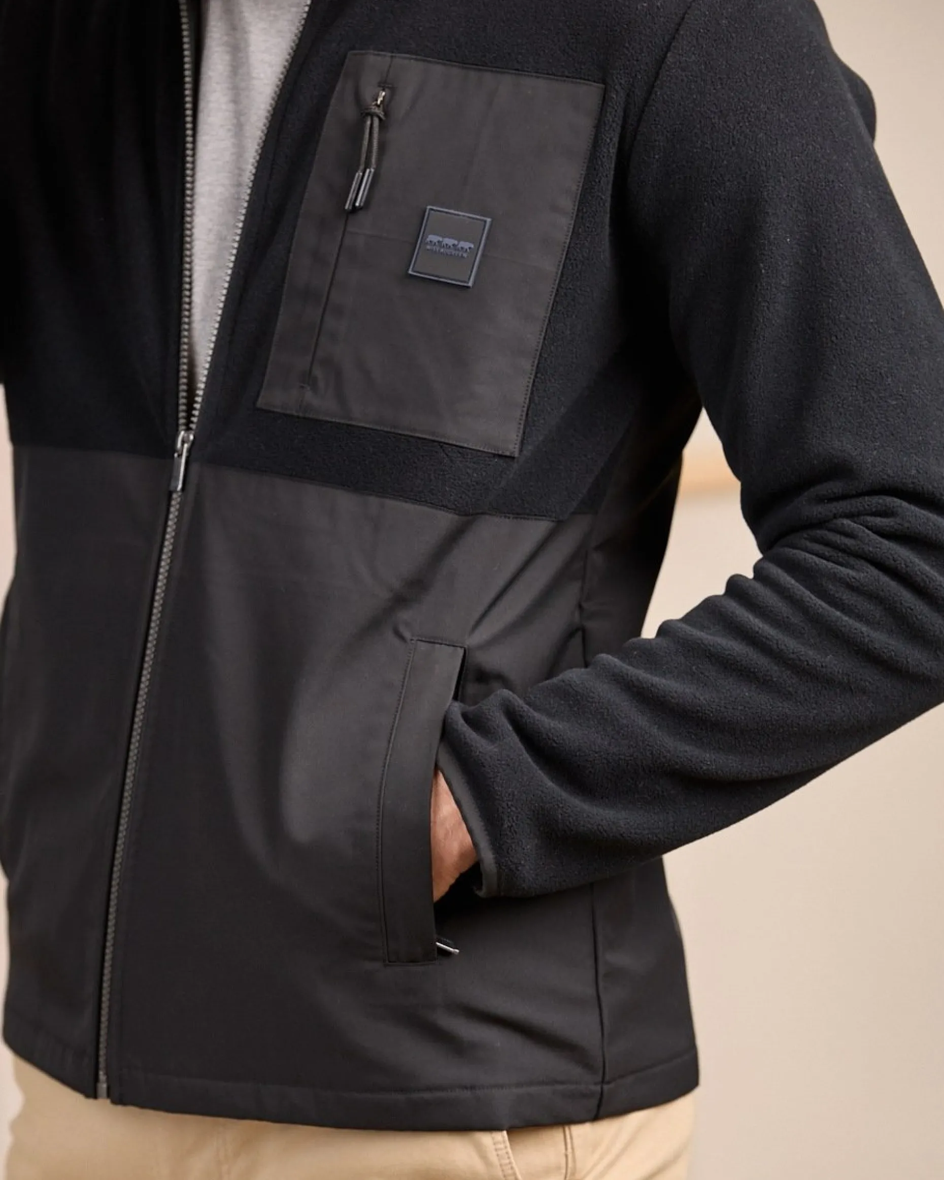 Homme Mise Au Green Polaire bi-matière