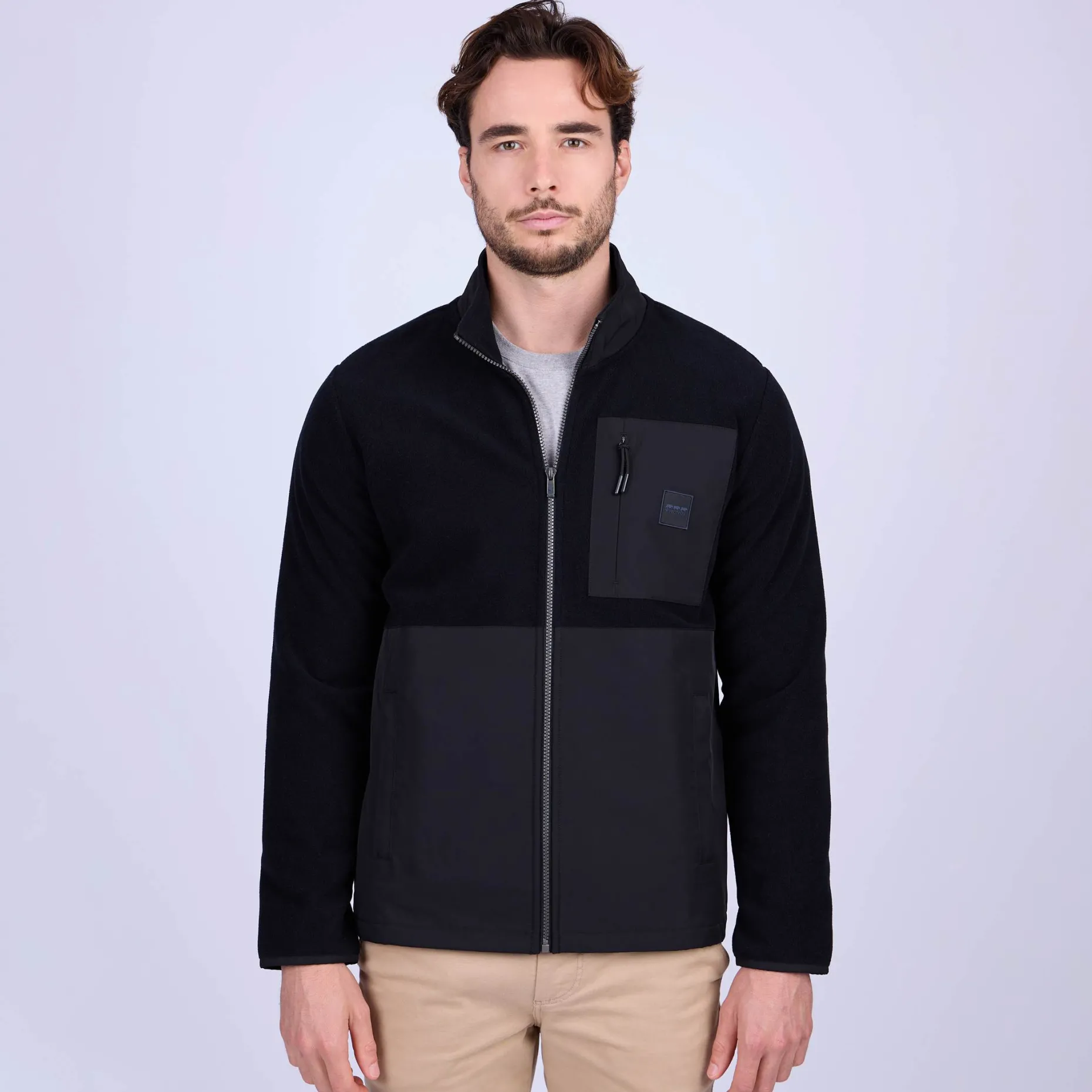 Homme Mise Au Green Polaire bi-matière