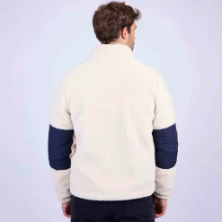 Homme Mise Au Green Polaire façon sherpa blanc cassé
