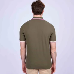 Homme Mise Au Green Polo à contraste