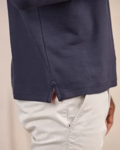 Homme Mise Au Green Polo au col contrastant bleu marine